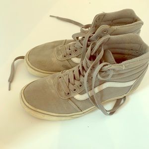 grey vans sneakers